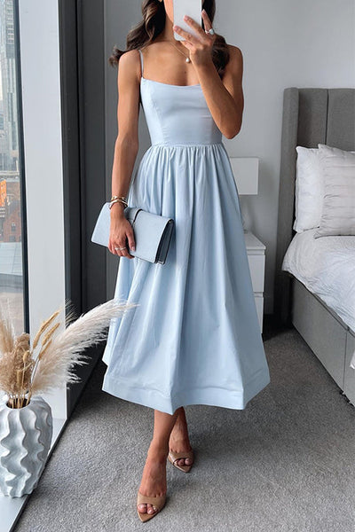 Vina Chic Strappy A-Line Midi Dress