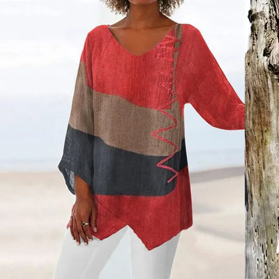 Tori Stylish V-Neck Top