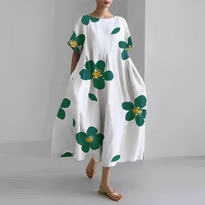 Daisy Retro Big Swing Loose Maxi Dress