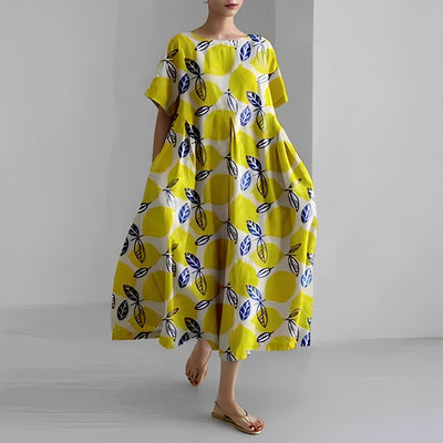 Daisy Retro Big Swing Loose Maxi Dress