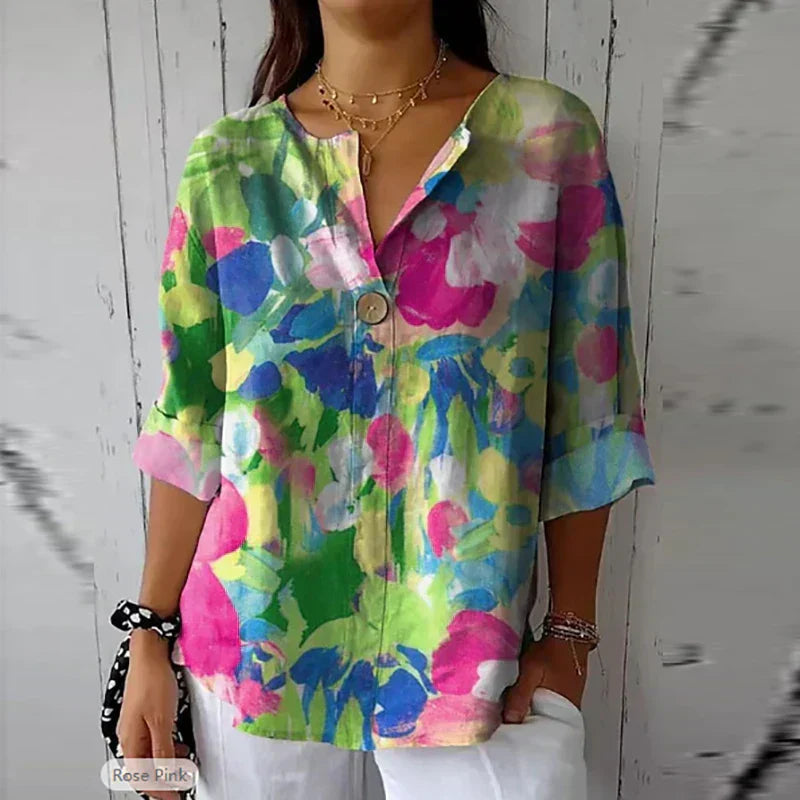 Meredith Chic Floral Blouse