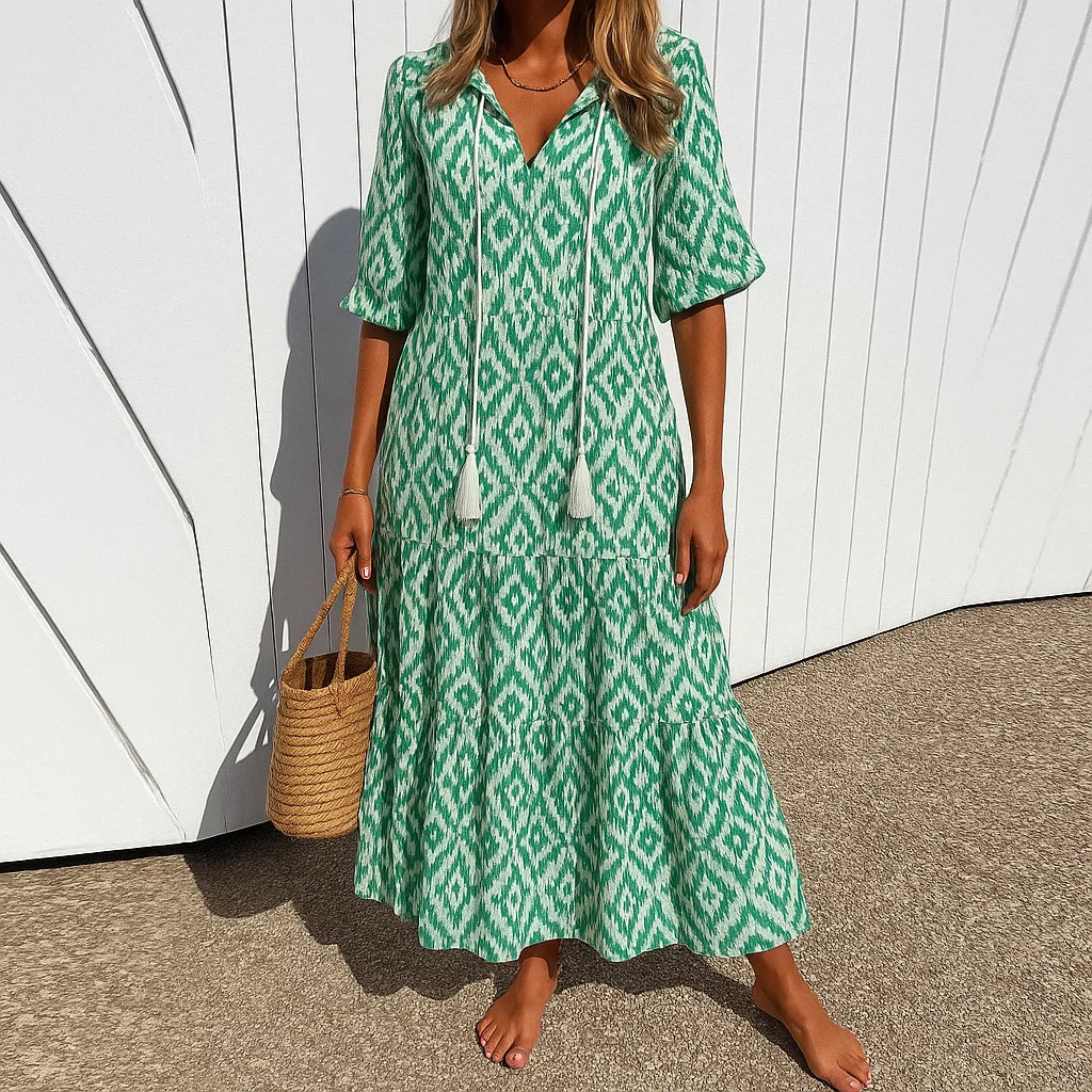 Sarah Boho Tummy Coverage Dress